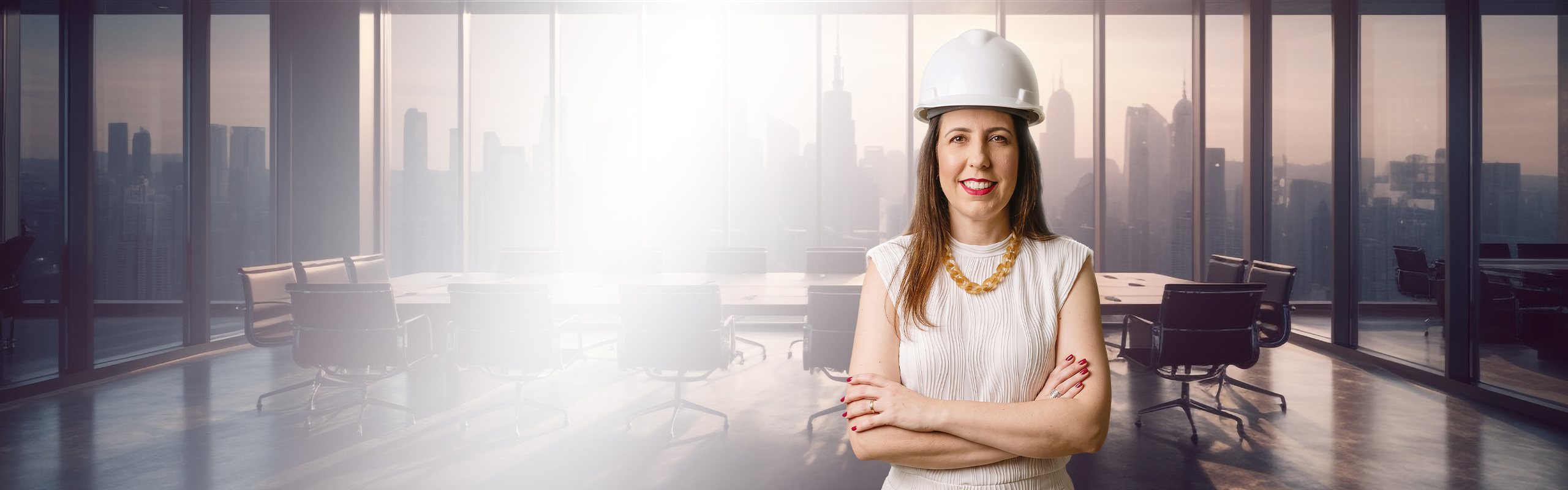 Flávia Freitas, psicóloga, trabalhando ao computador
